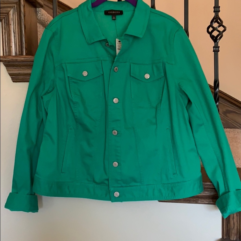Talbots Green Denim jacket
